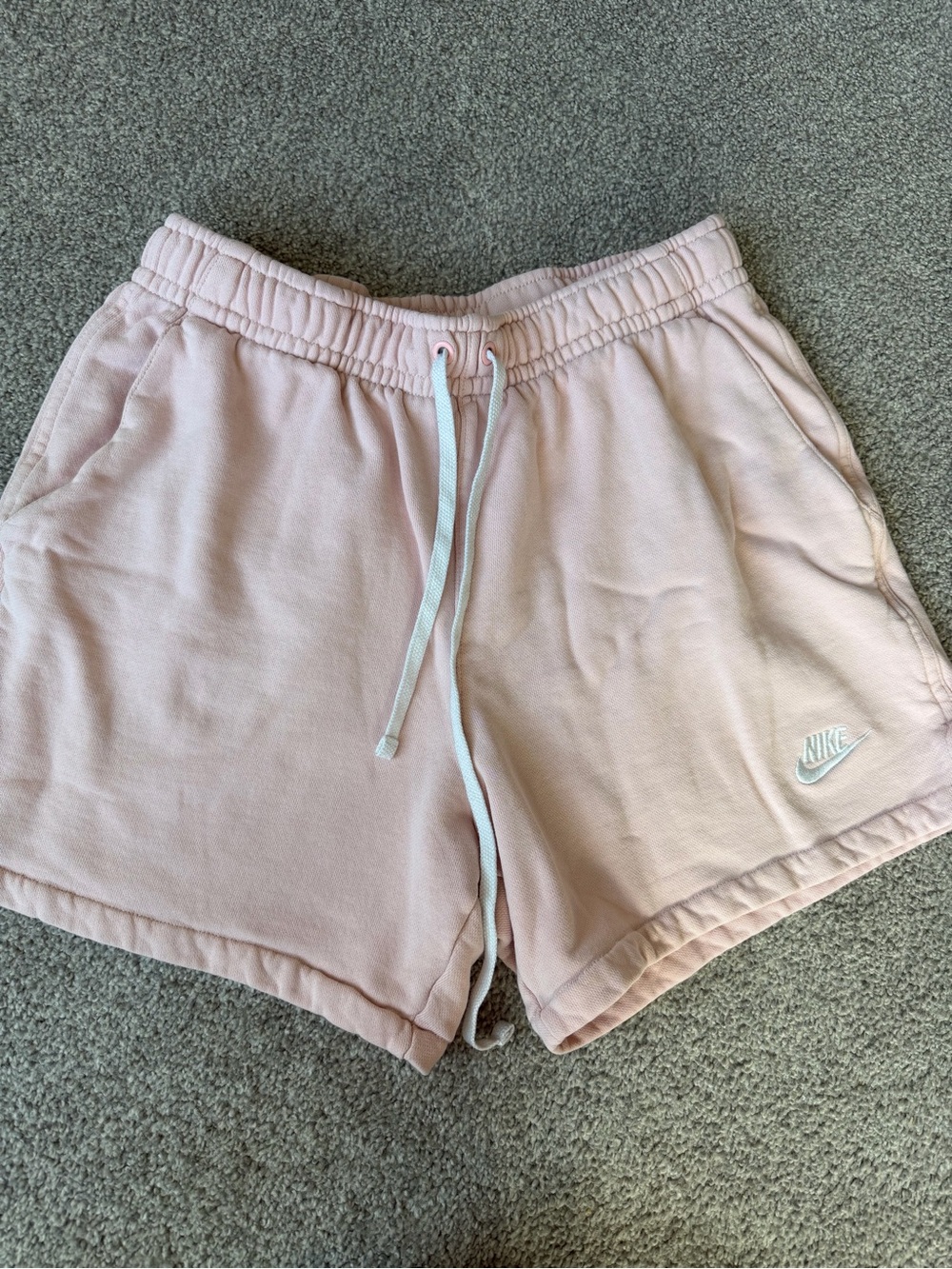 Nike Men’s Pink Athletic Drawstring Shorts Cotton Medium